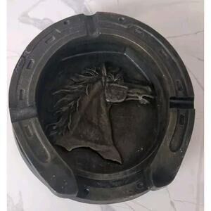 Horseshoe & Horse Head Ashtray